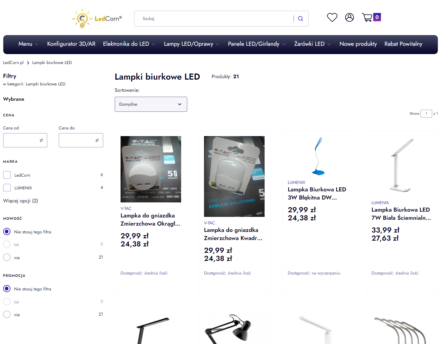 Lampki biurkowe LED - niezbędny element nowoczesnego home office